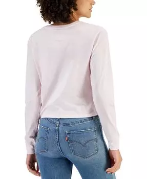 Футболка с длинными рукавами и принтом Минни Маус Disney, розовый