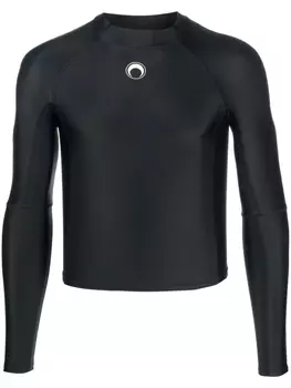 Футболка с длинными рукавами и принтом Moon Marine Serre, черный