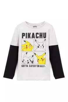 Футболка с длинными рукавами и принтом Vanilla Underground, серый