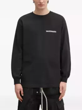 Футболка с длинными рукавами и принтом в виде сердца WACKO MARIA, черный