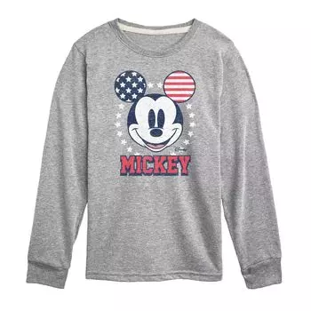 Футболка с длинными рукавами и рисунком Disney для мальчиков 8–20 лет с Микки Маусом, США Disney