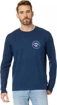Футболка с длинными рукавами и рисунком Rotor Diamond Billabong, темно-синий