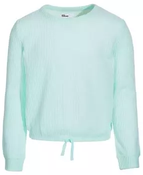 Футболка с длинными рукавами и вафельным рисунком для больших девочек, созданная для Macy's Epic Threads, зеленый