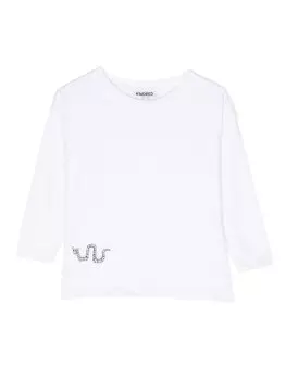 Футболка с длинными рукавами и вышивкой KINDRED, белый