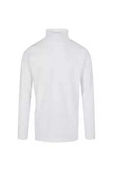 Футболка с длинными рукавами и высоким воротником Build Your Brand, белый