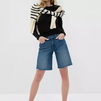 Футболка с длинными рукавами из хлопка и модала Gap, черный