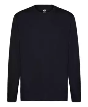 Футболка с длинными рукавами из хлопкового джерси Pima Boggi Milano, синий