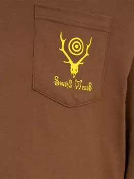 Футболка с длинными рукавами из коллаборации с South2 West8 Supreme, коричневый