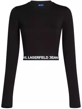Футболка с длинными рукавами Karl Lagerfeld Jeans, черный