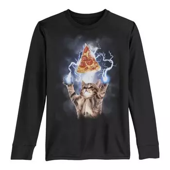 Футболка с длинными рукавами Lightning Pizza Cat для мальчиков 8–20 лет Licensed Character