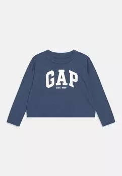 Футболка с длинными рукавами Logo Tee Girls GAP, цвет bainbridge blue