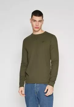 Футболка с длинными рукавами Long-Sleeve Icon Waffle Crew T-Shirt Hollister Co.