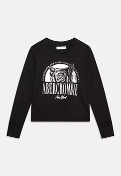 Футболка с длинными рукавами Long-Sleeve Shiny Graphic Logo Tee Abercrombie & Fitch