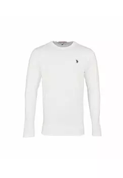 Футболка с длинными рукавами Longsleeve Mit Rundhalsausschnitt R-Neck U.S. Polo Assn., цвет weiss