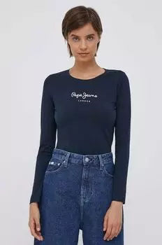 Футболка с длинными рукавами Нью-Вирджиния Pepe Jeans, темно-синий