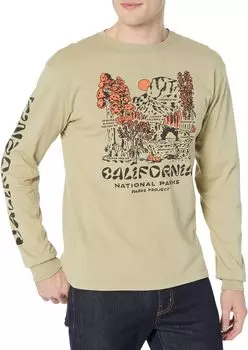 Футболка с длинными рукавами «Национальные парки Калифорнии» Parks Project, хаки