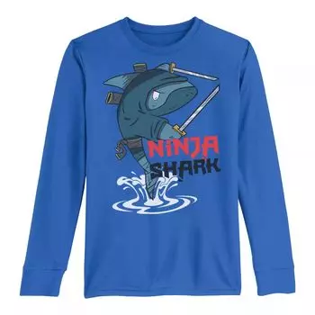 Футболка с длинными рукавами Ninja Shark Jump для мальчиков 8–20 лет Licensed Character