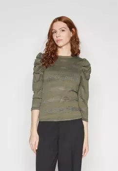 Футболка с длинными рукавами ONLANGIE 3/4 PUFF TOP ONLY, хаки