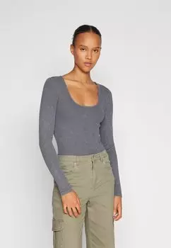 Футболка с длинными рукавами Onlvalerie Plain Bodystocking ONLY, черный