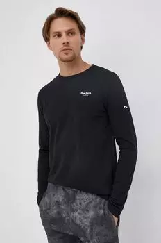 Футболка с длинными рукавами Original Basic 2 Long N Pepe Jeans, черный