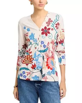 Футболка с длинными рукавами от Janie Favorite Johnny Was, мультиколор