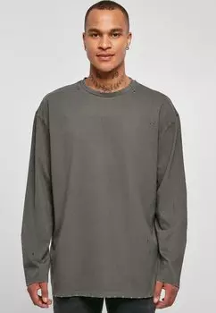Футболка с длинными рукавами OVERSIZED DISTRESSED LONGSLEEVE Urban Classics, darkshadow