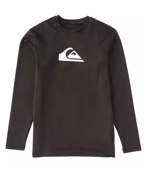 Футболка с длинными рукавами Quiksilver Big Boys 8–20, черный