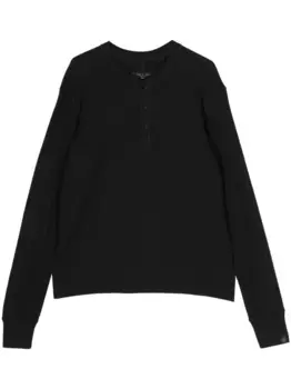 Футболка с длинными рукавами rag & bone, черный