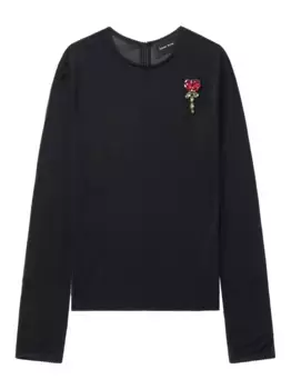 Футболка с длинными рукавами Simone Rocha, черный