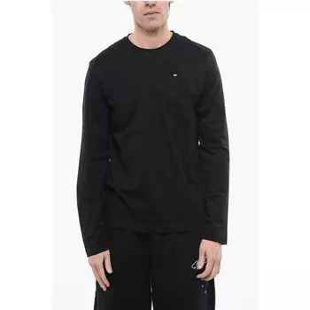 Футболка с длинными рукавами T-DIEGOR-LS-MICRODIV и круглым вырезом Diesel, Black