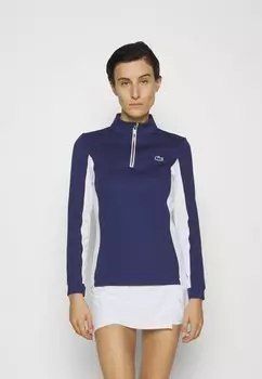 Футболка с длинными рукавами TENNIS LONGSLEEVE HERITAGE Lacoste, синий морской/белый