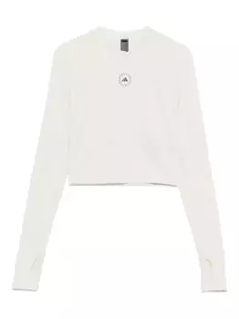 Футболка с длинными рукавами, украшенная логотипом Adidas by Stella McCartney, нейтральный