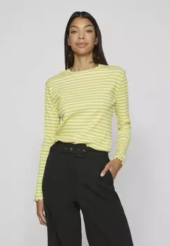 Футболка с длинными рукавами VILA, зеленый