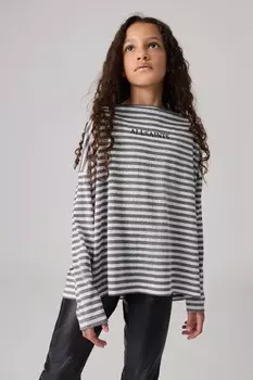 Футболка с длинными рукавами в полоску для девочек Рита Smallsaints, белый