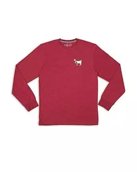 Футболка с длинными рукавами WG LST для мальчиков - Big Kid GOAT USA, красный