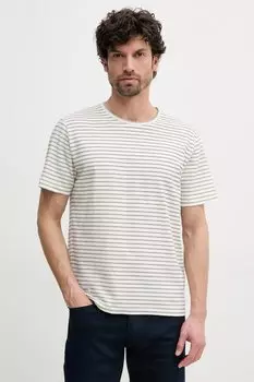 Футболка с добавлением льна WEST STRIPED PURNEY TEE Pepe Jeans, бежевый