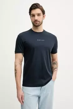 Футболка с добавлением шелка Marciano Guess, темно-синий