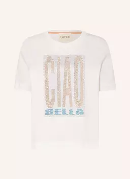 Футболка с драгоценными камнями Cartoon, белый