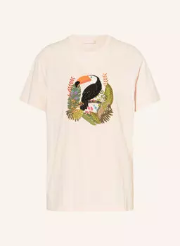 Футболка с драгоценными камнями Liu Jo, розовый