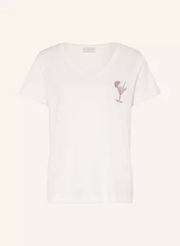 Футболка с драгоценными камнями Milano Italy, белый