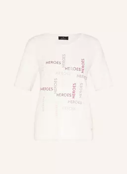 Футболка с драгоценными камнями Monari, экрю