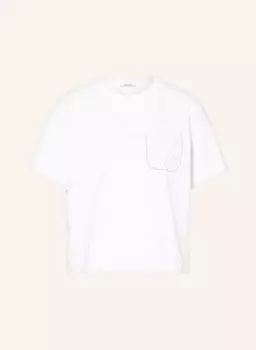 Футболка с драгоценными камнями Peserico, белый