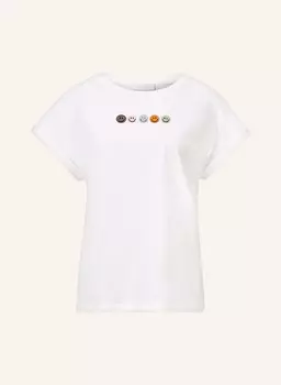 Футболка с драгоценными камнями Rich&Royal, белый