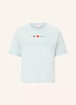 Футболка с драгоценными камнями Rich & Royal, бирюзовый