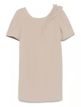 Футболка с драпировкой DE SANTIS, нейтральный