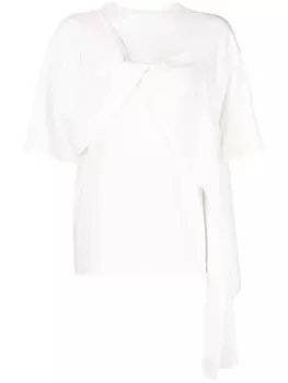 Футболка с драпировкой Goen.J, белый