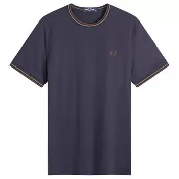Футболка с двойным наконечником Fred Perry, синий