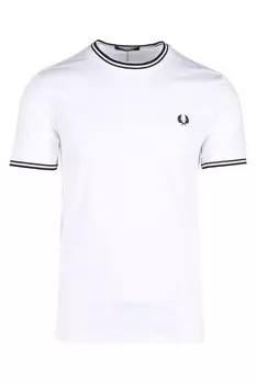 Футболка с двумя кончиками мужская Fred Perry, белый