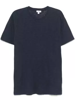 Футболка с дырочками Sunspel, синий