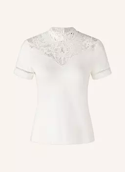 Футболка с дырочным кружевом Oui, экрю